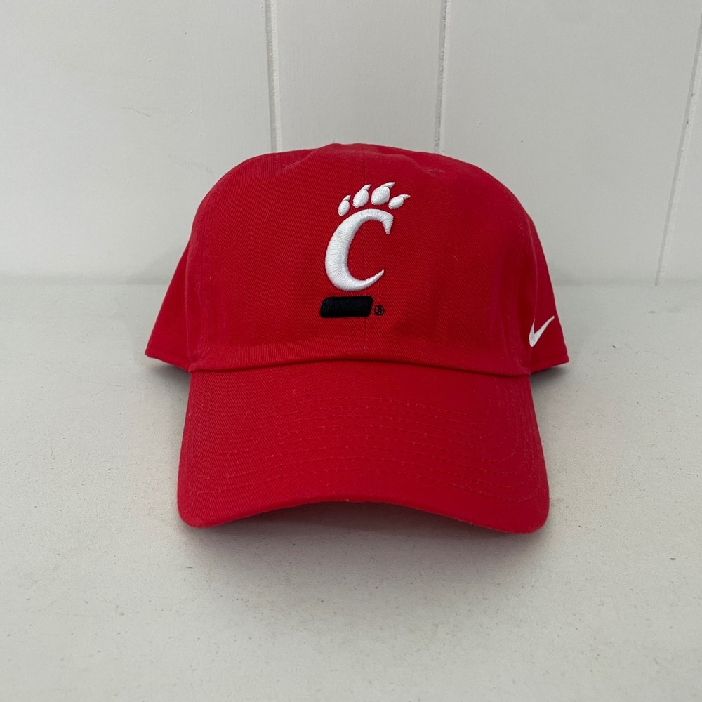Nike Cincinnati Bearcats Logo Hat Cap Red Adjustable Heritage 86 One Size